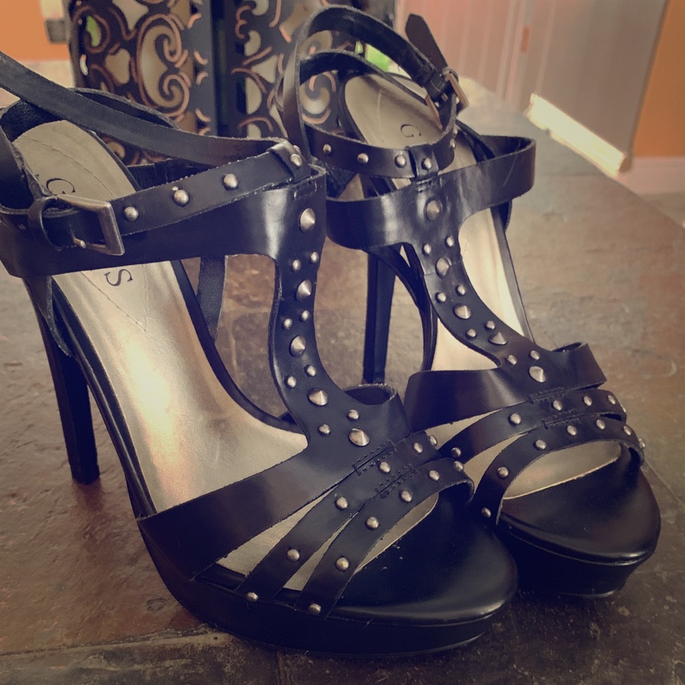 Guess embellished high heels